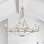 Lampadario Fidenza a 12 luci in stile Impero moderno in stile fattoria con UL - D40'' * H135''