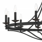 Lampadario Fidenza a 12 luci in stile Impero moderno in stile fattoria con UL - D40'' * H135''