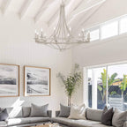 Lampadario Fidenza a 12 luci in stile Impero moderno in stile fattoria con UL - D40'' * H135''