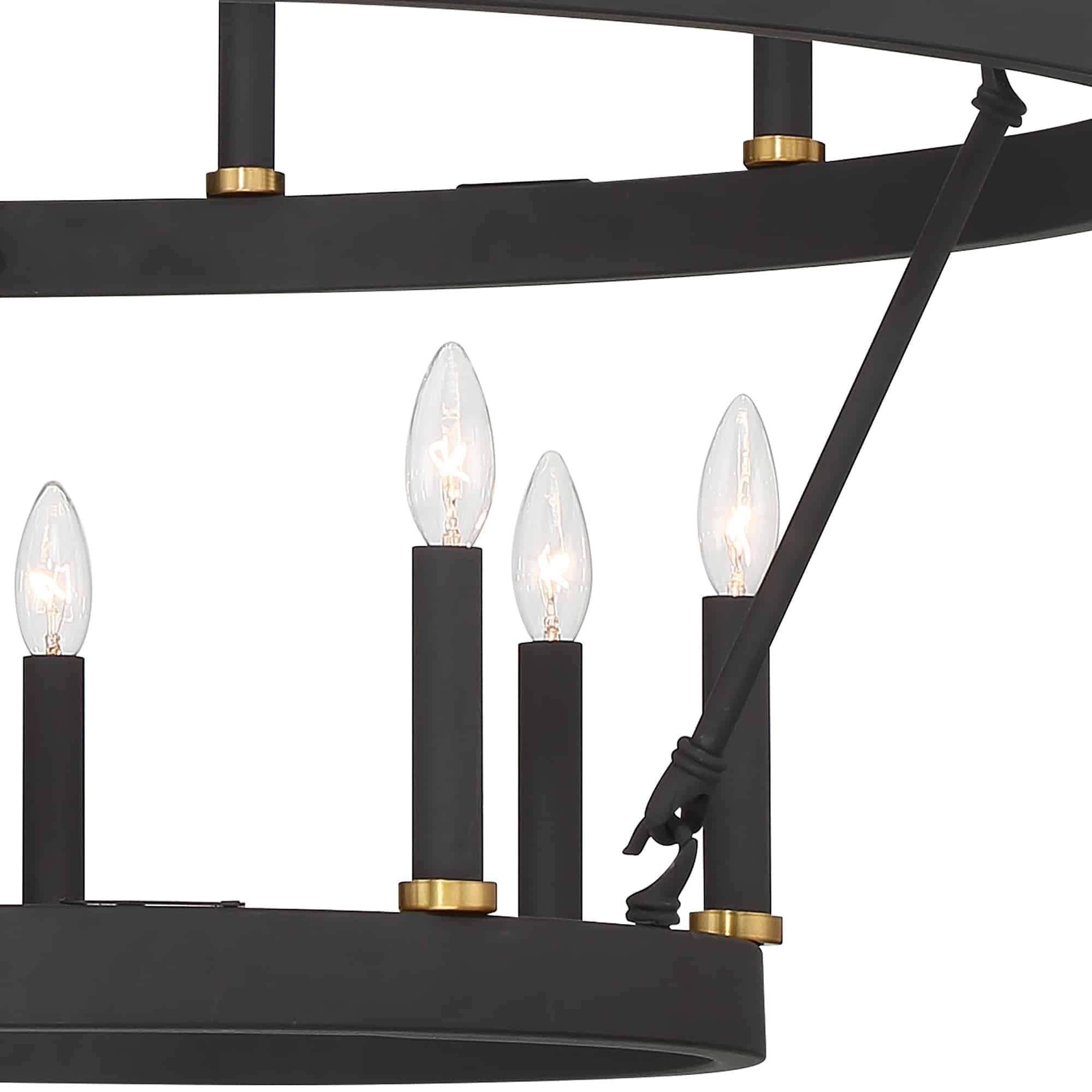 Lampadario Acroma da 20 luci moderno stile fattoria da 40 pollici a forma di ruota di carro con UL