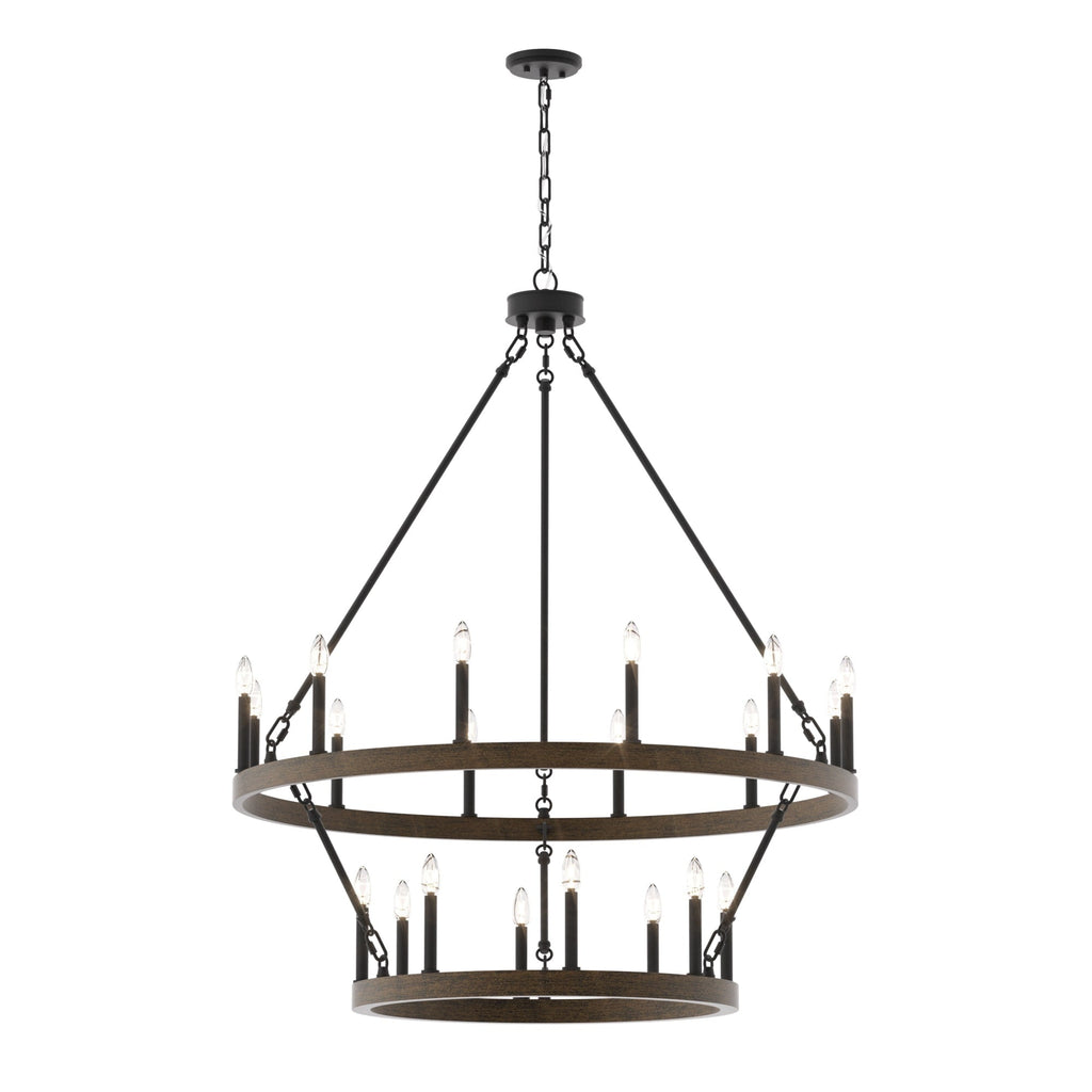 Lampadario Acroma da 20 luci moderno stile fattoria da 40 pollici a forma di ruota di carro con UL