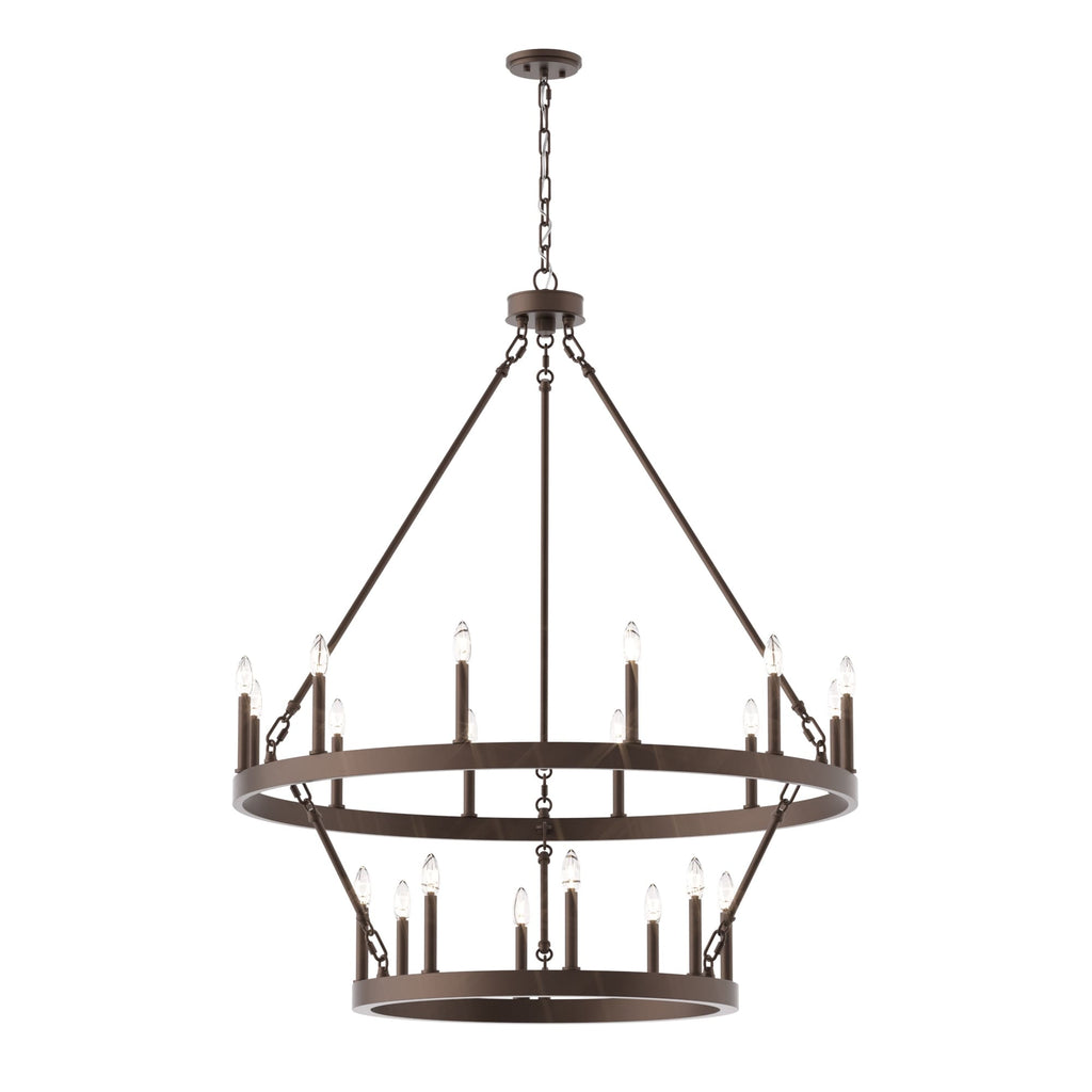 Lampadario Acroma da 20 luci moderno stile fattoria da 40 pollici a forma di ruota di carro con UL