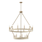 Lampadario Acroma da 20 luci moderno stile fattoria da 40 pollici a forma di ruota di carro con UL