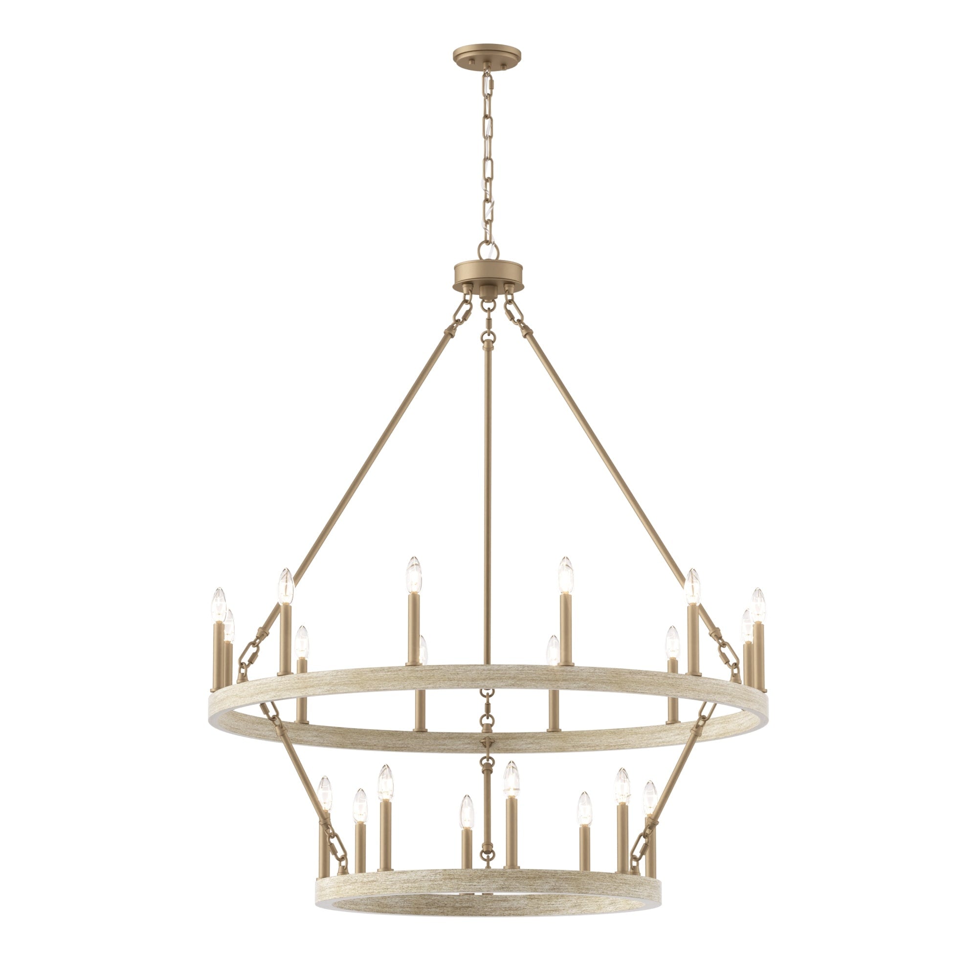 Lampadario Acroma da 20 luci moderno stile fattoria da 40 pollici a forma di ruota di carro con UL