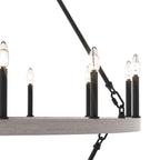 Lampadario Acroma da 20 luci moderno stile fattoria da 40 pollici a forma di ruota di carro con UL