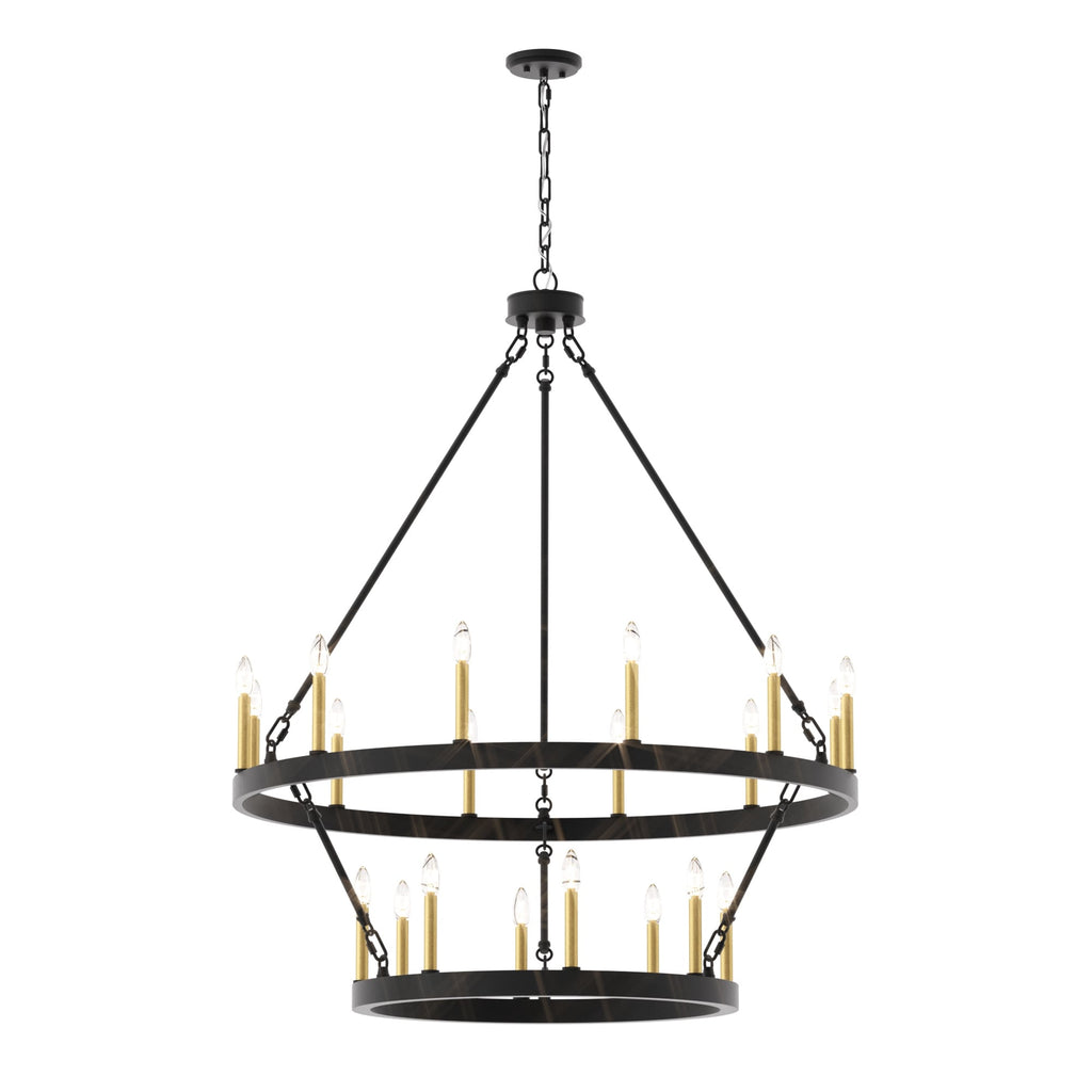 Lampadario Acroma da 20 luci moderno stile fattoria da 40 pollici a forma di ruota di carro con UL