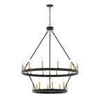 Lampadario Acroma da 20 luci moderno stile fattoria da 40 pollici a forma di ruota di carro con UL
