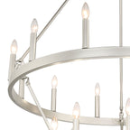 Lampadario Acroma da 20 luci moderno stile fattoria da 40 pollici a forma di ruota di carro con UL