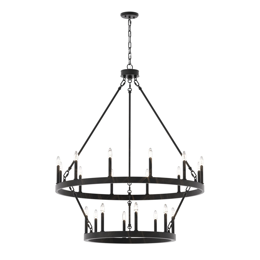 Lampadario Acroma da 20 luci moderno stile fattoria da 40 pollici a forma di ruota di carro con UL
