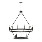 Lampadario Acroma da 20 luci moderno stile fattoria da 40 pollici a forma di ruota di carro con UL