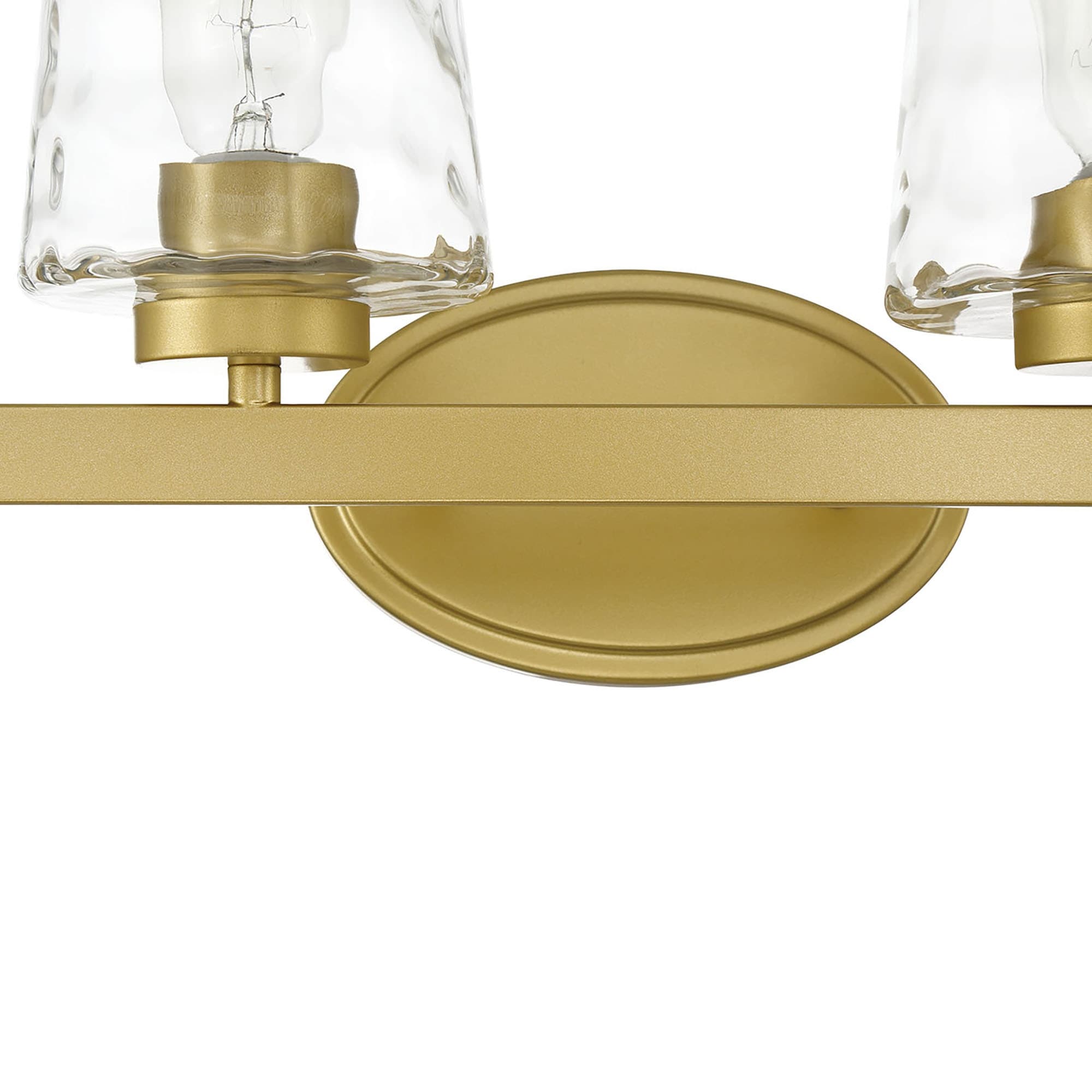 Lampada da bagno a LED dimmerabile a 6 luci in stile moderno di metà secolo con vetro artistico - 51 pollici