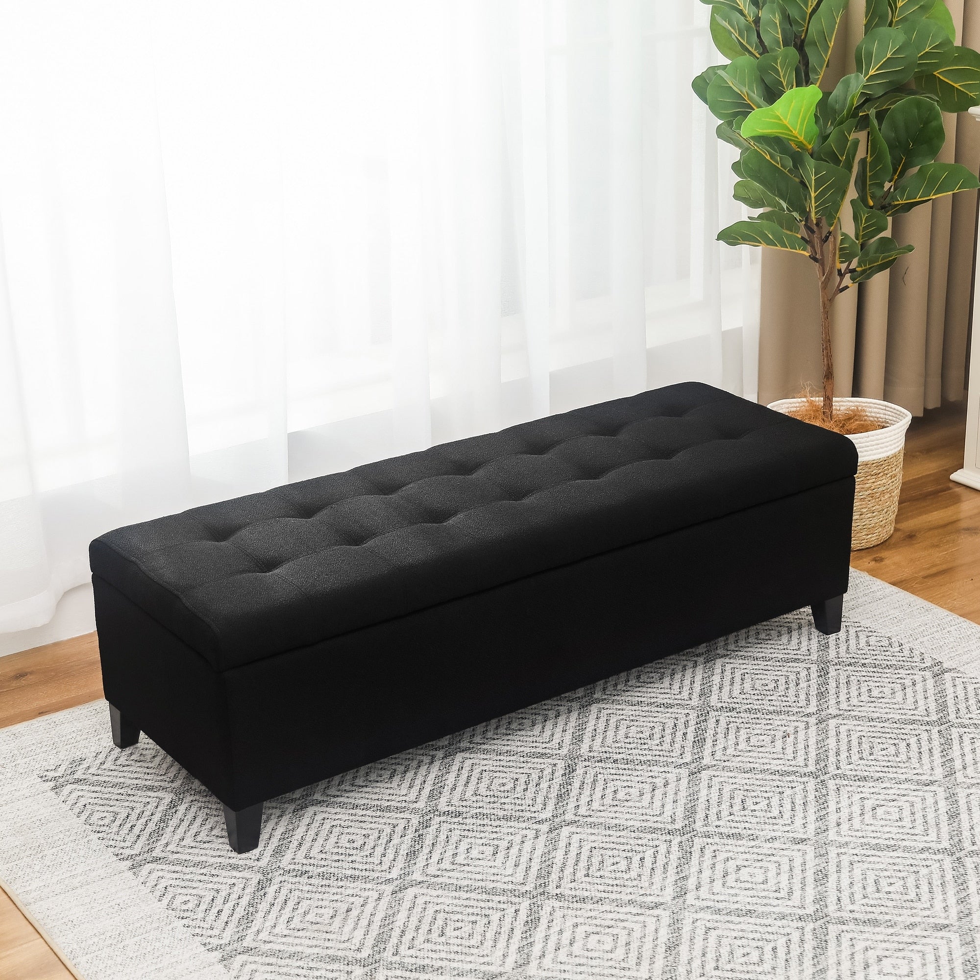 Panca contenitore in similpelle Adeco 50