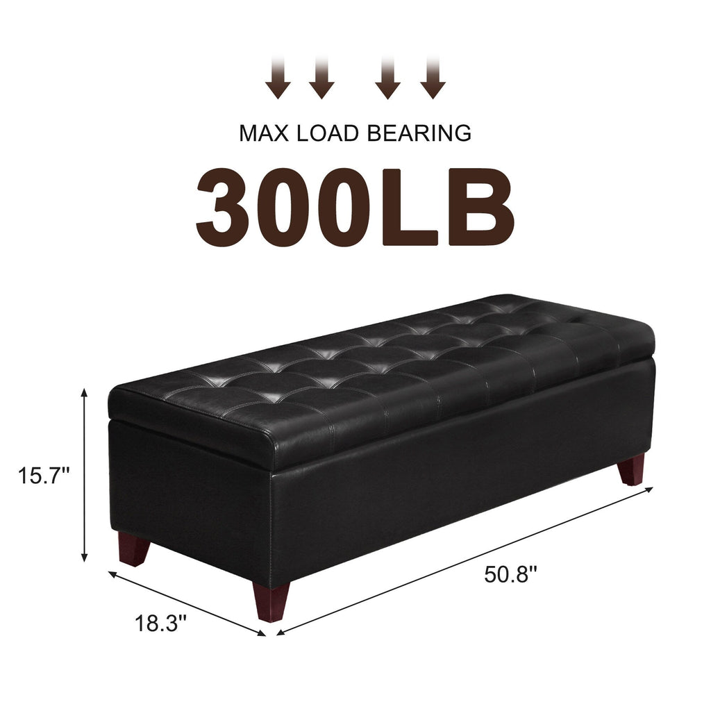 Panca contenitore in similpelle Adeco 50
