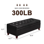 Panca contenitore in similpelle Adeco 50