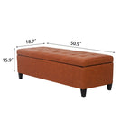 Panca contenitore in similpelle Adeco 50