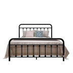 Alazyhome, semplice struttura per letto in metallo vintage, facile da montare