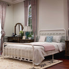 Alazyhome, semplice struttura per letto in metallo vintage, facile da montare