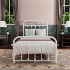 Alazyhome, semplice struttura per letto in metallo vintage, facile da montare