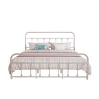 Alazyhome, semplice struttura per letto in metallo vintage, facile da montare