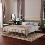 Alazyhome, semplice struttura per letto in metallo vintage, facile da montare