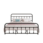 Alazyhome, semplice struttura per letto in metallo vintage, facile da montare