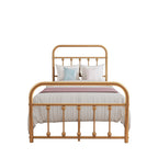 Alazyhome, semplice struttura per letto in metallo vintage, facile da montare