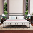 Alazyhome, semplice struttura per letto in metallo vintage, facile da montare