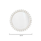 Specchio rotondo in legno Alden Décor Orion, naturale