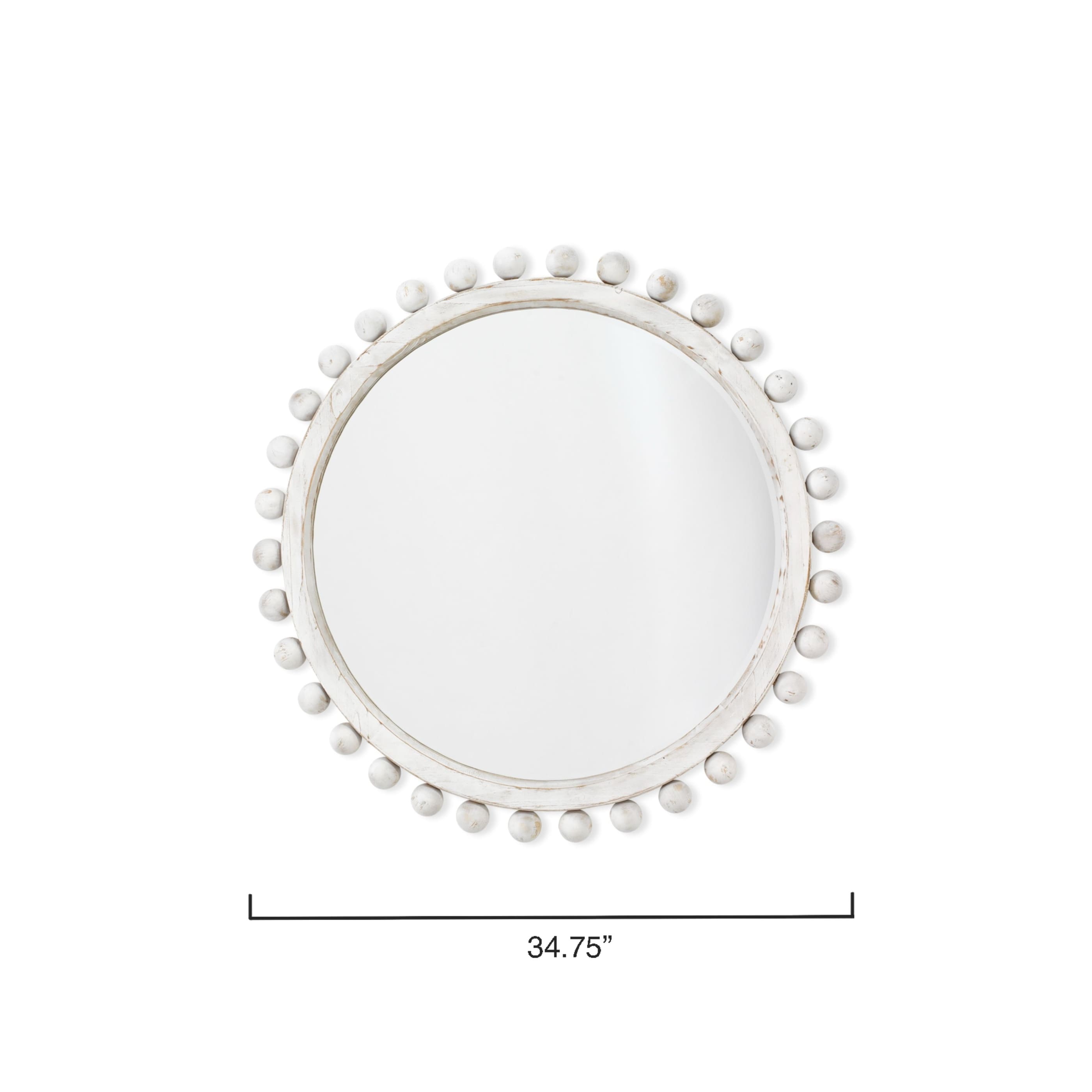 Specchio rotondo in legno Alden Décor Orion, naturale