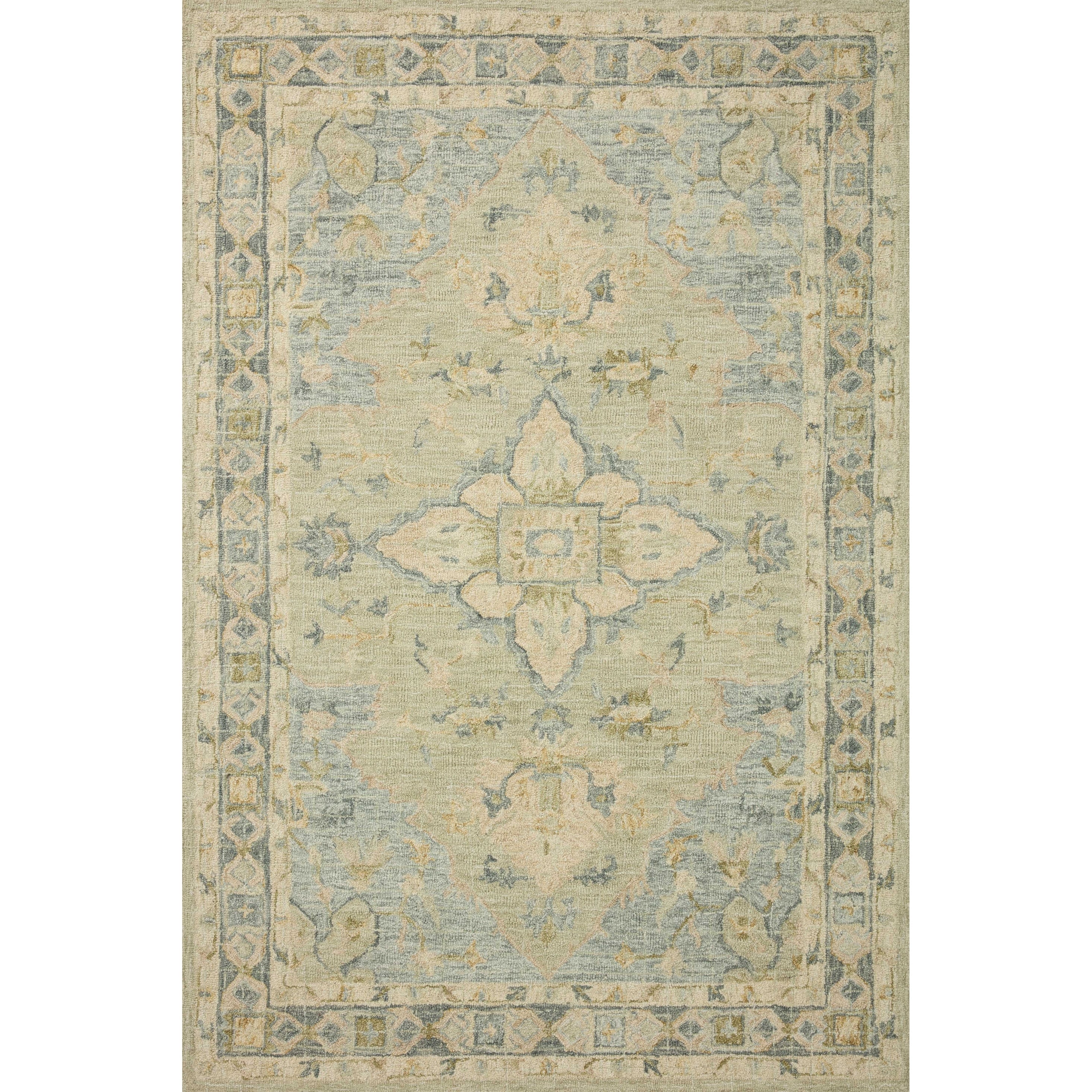 Tappeto in lana con mosaico tradizionale fatto a mano Alexander Home