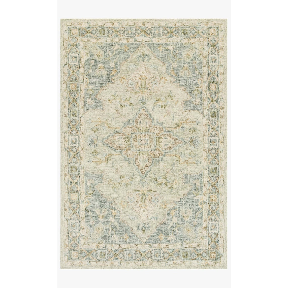 Tappeto in lana con mosaico tradizionale fatto a mano Alexander Home