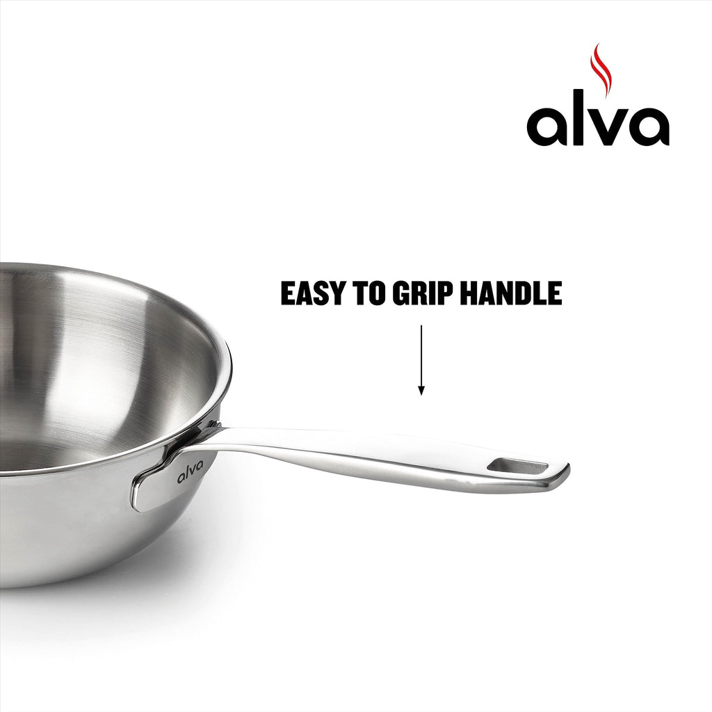 Alva Maestro Teglia in acciaio inox a 5 strati - 1,6 Qt. Non tossica