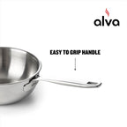 Alva Maestro Teglia in acciaio inox a 5 strati - 1,6 Qt. Non tossica