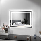 Specchio da bagno antiappannamento retroilluminato RGB e frontale a LED
