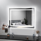 Specchio da bagno antiappannamento retroilluminato RGB e frontale a LED