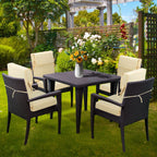 Set di 4 cuscini per sedia con schienale alto Aoodor Patio, 46x21x4 pollici (solo cuscini)
