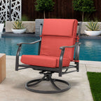 Set di 4 cuscini per sedia con schienale alto Aoodor Patio, 46x21x4 pollici (solo cuscini)