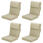 Set di 4 cuscini per sedia con schienale alto Aoodor Patio, 46x21x4 pollici (solo cuscini)