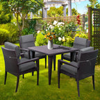 Set di 4 cuscini per sedia con schienale alto Aoodor Patio, 46x21x4 pollici (solo cuscini)
