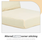 Set di 4 cuscini per sedia con schienale alto Aoodor Patio, 46x21x4 pollici (solo cuscini)
