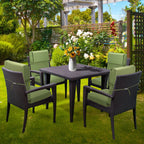 Set di 4 cuscini per sedia con schienale alto Aoodor Patio, 46x21x4 pollici (solo cuscini)