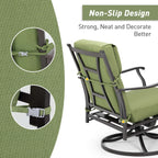 Set di 4 cuscini per sedia con schienale alto Aoodor Patio, 46x21x4 pollici (solo cuscini)