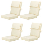 Set di 4 cuscini per sedia con schienale alto Aoodor Patio, 46x21x4 pollici (solo cuscini)