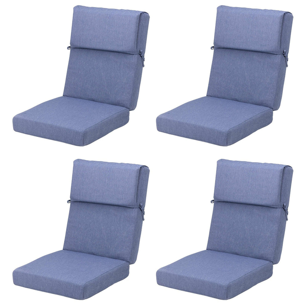 Set di 4 cuscini per sedia con schienale alto Aoodor Patio, 46x21x4 pollici (solo cuscini)