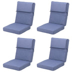 Set di 4 cuscini per sedia con schienale alto Aoodor Patio, 46x21x4 pollici (solo cuscini)