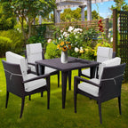 Set di 4 cuscini per sedia con schienale alto Aoodor Patio, 46x21x4 pollici (solo cuscini)