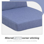 Set di 4 cuscini per sedia con schienale alto Aoodor Patio, 46x21x4 pollici (solo cuscini)