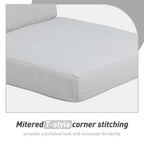 Set di 4 cuscini per sedia con schienale alto Aoodor Patio, 46x21x4 pollici (solo cuscini)