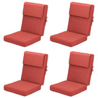 Set di 4 cuscini per sedia con schienale alto Aoodor Patio, 46x21x4 pollici (solo cuscini)