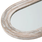 Specchio da terra a figura intera in legno anticato ad arco rustico Dovelina